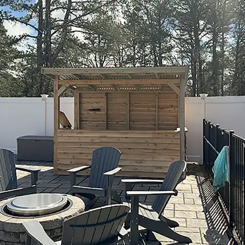 YardBar, patio bar installation in Harwich MA